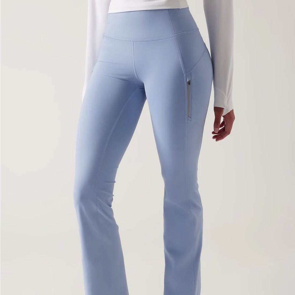 Athleta Rainer bootcut blue yoga pants